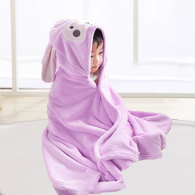 1Pc Children's Bath Towel Neutral Baby Animal Face Hooded Towel Newborn Bath Towel Boys Girls Must Have