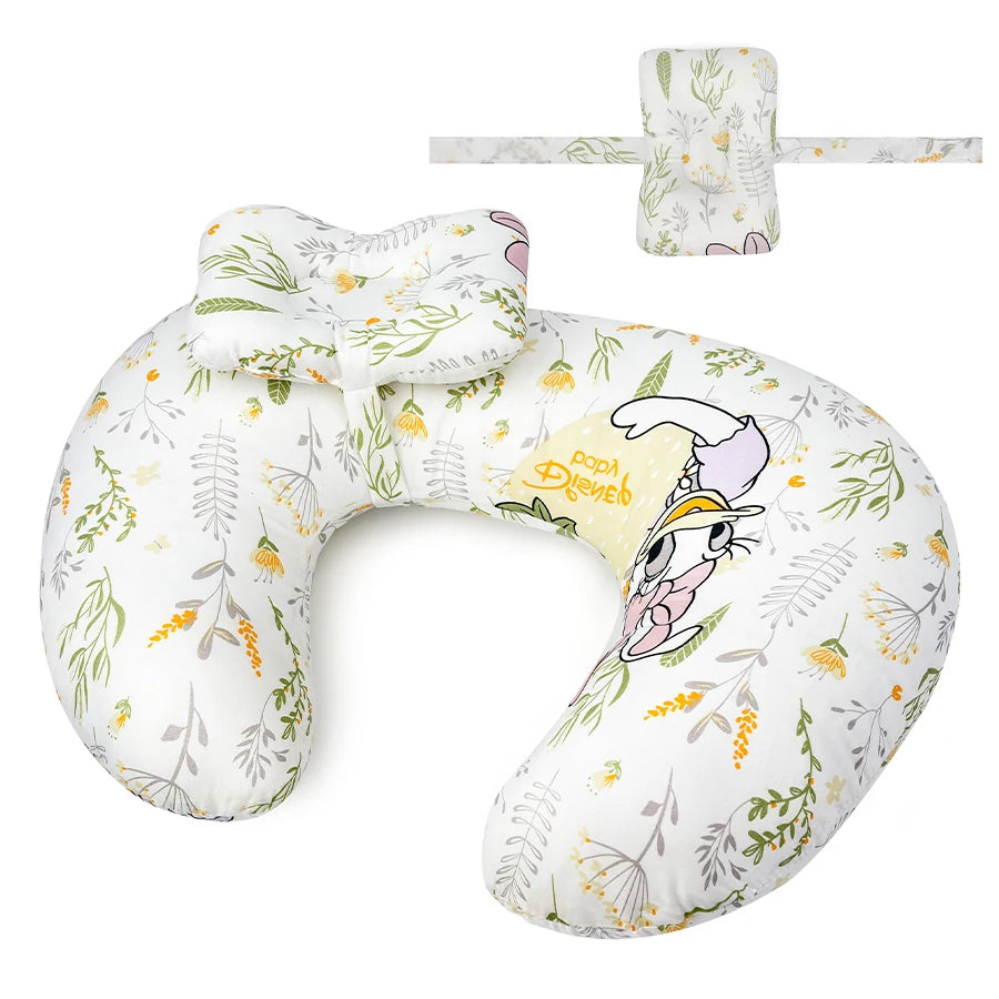 Nursing Pillow U-Shaped - Multifunctional with Removable, Machine Washable Cover - Waist & Neck Support for Breastfeeding, Side