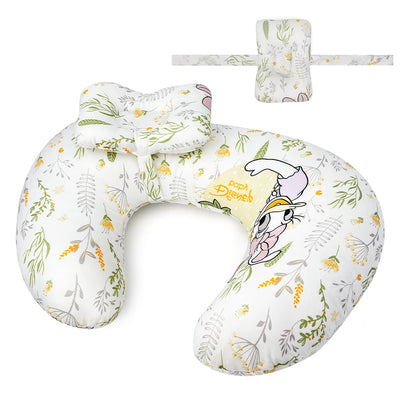 Nursing Pillow U-Shaped - Multifunctional with Removable, Machine Washable Cover - Waist & Neck Support for Breastfeeding, Side