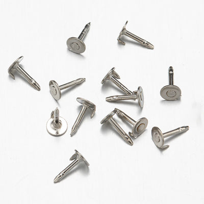 100pc Metal Locking Pin Back Brooch Badge Holder Lapel Base For DIY Jewellery Material Making Supply Craft Accessories Handmade
