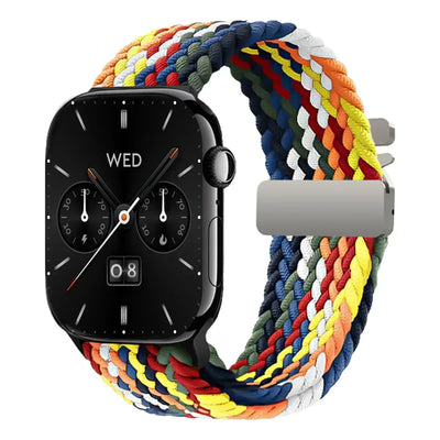 Braided Solo Loop Strap For Apple Watch band 44mm 45mm 46mm 40mm 41mm 42mm 49mm Bracelet iWatch Series Ultra 2 10 9 SE 8 7 6 5 4