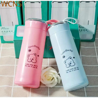 Thermo Bottles For Coffee Water Children's Lucky For Water Coffee Tea Creative 280ml Wholesale Drinkware Water Bottle Bear Cup