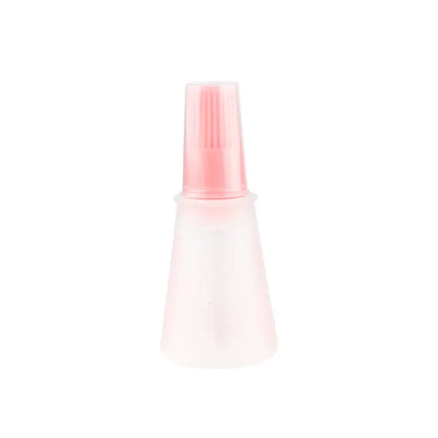 1 Pcs Portable Silicone Oil Bottle with Brush Grill Oil Brushes Liquid Oil Pastry Kitchen Baking BBQ Tool Kitchen Tools for BBQ