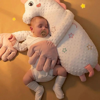 Baby Sleeping Patting Doll Pillow Soothing Electric Palm Baby Pillows Newborn Protector Sleep Nursing Pillow Animals Calming Toy