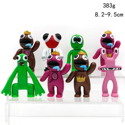 8-16pcs Rainbow Friends Toy Cartoon Game Character Figure Doll Kawaii Blue Monster Action Figure Animal Toys for Kids Gifts