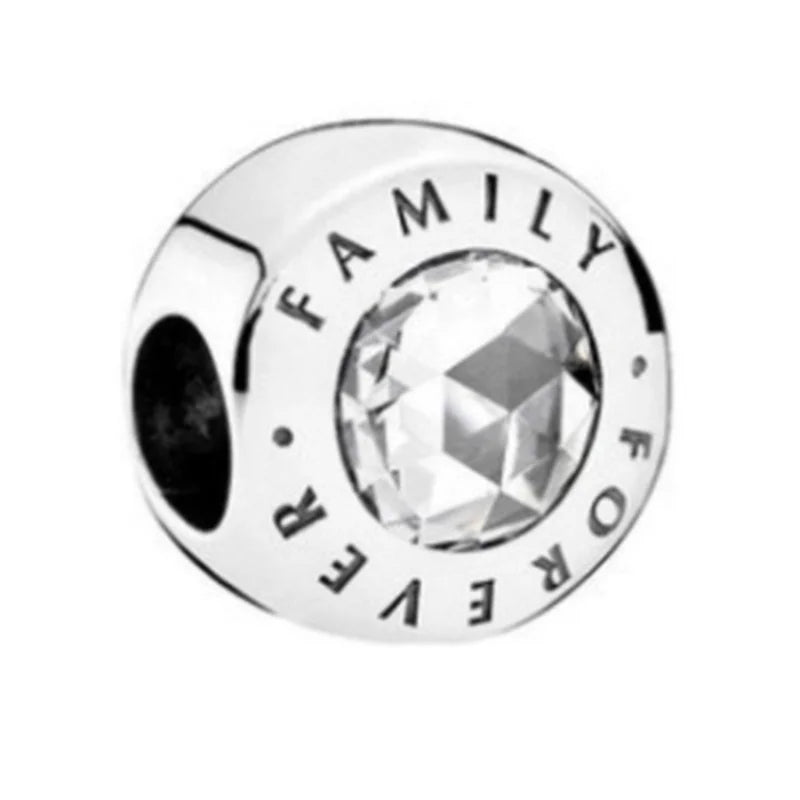 2024 New 925 Silver Plated Diamond Heart Bell Loose Charm Beads For Pandora DIY Bracelet Necklace Jewelry Accessories Gifts