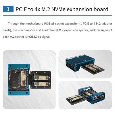 CWWK Magic Computer N200/I3-N305 Small host pcie x8 slot 4NVME DIY players' new favorite 3D printing