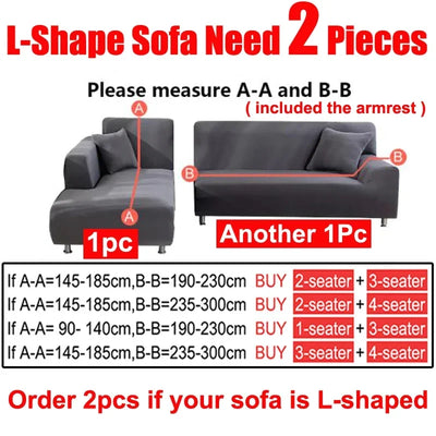JACQUARD THICK ELASTIC SOFA COVER – 1/2/3/4 SEATER & L-SHAPED CORNER SOFA COVER FOR LIVING ROOM