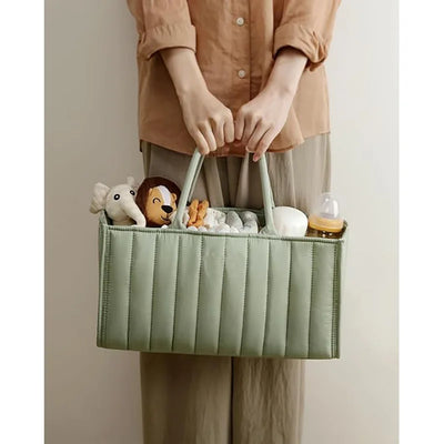 PANGDUBE Baby Diaper Organizer Bag Folding Portable Diaper Stackers & Caddies High Capacity Storage Bag for Baby Things