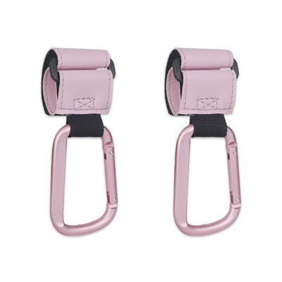 2pcs PU Leather Baby Bag Stroller Hook Rotatable Cart Organizer Pram Hook Pram Rotate 360 Degree Stroller Accessories