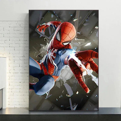 Marvel Avengers Superheroe Canvas Painting Spider Man Serie Movie Wall Art Poster Mural Picture Children Room Home Decor Cuadros