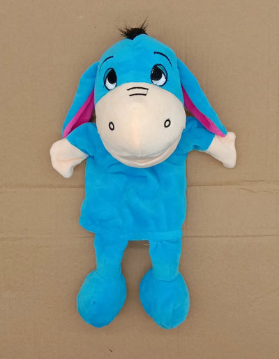35cm Cartoon Animal Hand Puppet Parent-child Game Doll Lion Elephant Pig Appease Toys Birthday Gifts For Children