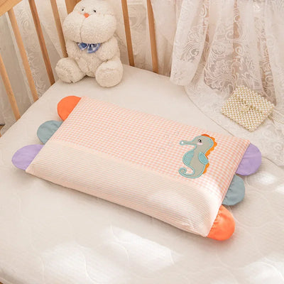 Cartoon Pattern Children's Pillow Removable Washable Baby Pillow with Zipper Household Breathable Cotton Boys Girls Pillow