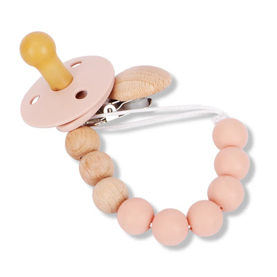 New Design Baby Silicone Pacifier Holder Pacifier Chain Clip Baby Nursing Cavity Toy Silicone Pacifier Baby Accessories