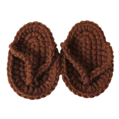 Newborn Photography Props Mini Crocheted Babies Slippers Photo Tools W3JF