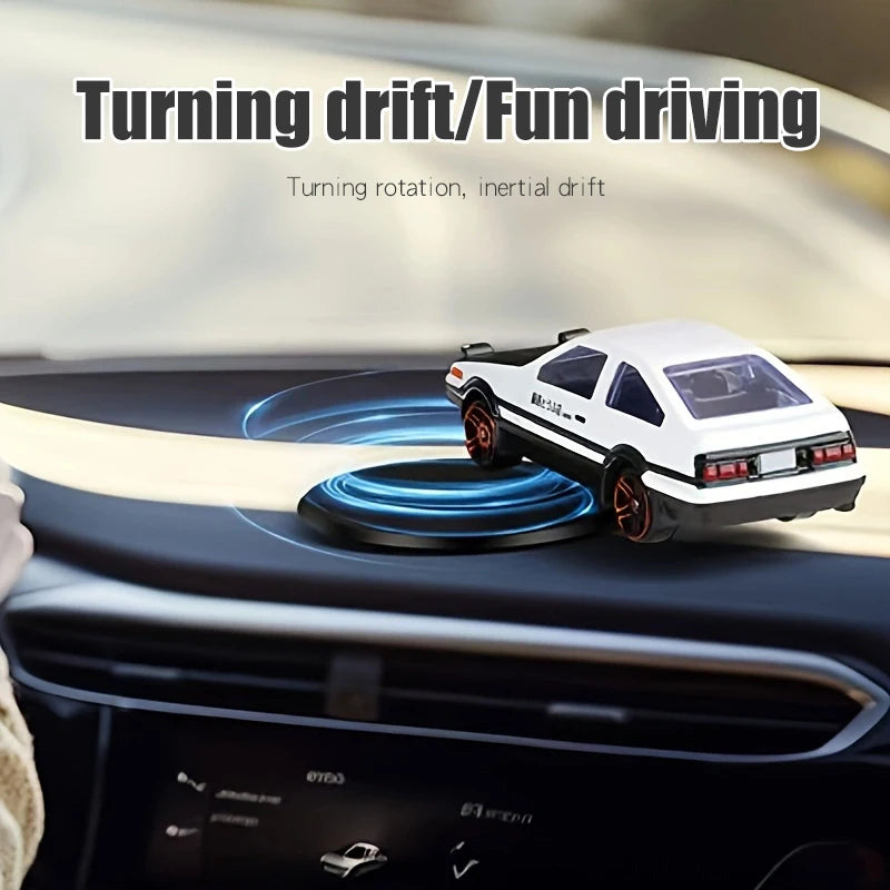 DRIFTING CAR DASHBOARD ORNAMENT – FUN MOVING VEHICLE DECORATION