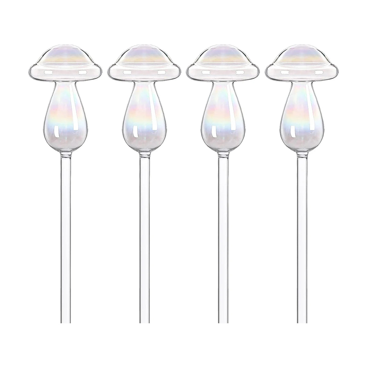 2/4Pcs Plant Water Cans Automatic Self Watering Globes Glass Mushroom Heart Shape Watering Drippers Device Home Garden Supplies