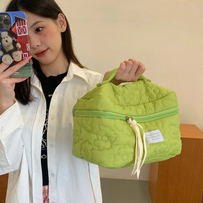 2024 NEW FLOWER PATTERN MAKEUP BAG – COSMETIC TOILETRY ORGANIZER ZIPPER TRAVEL POUCH FOR WOMEN