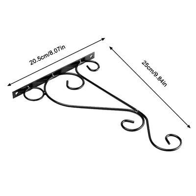 Hanging Bracket Hooks Hanger Wall Bird Flower Pot Basket Planter Lantern Metal Feeder Chime Wind Mount Hook Garden Decor