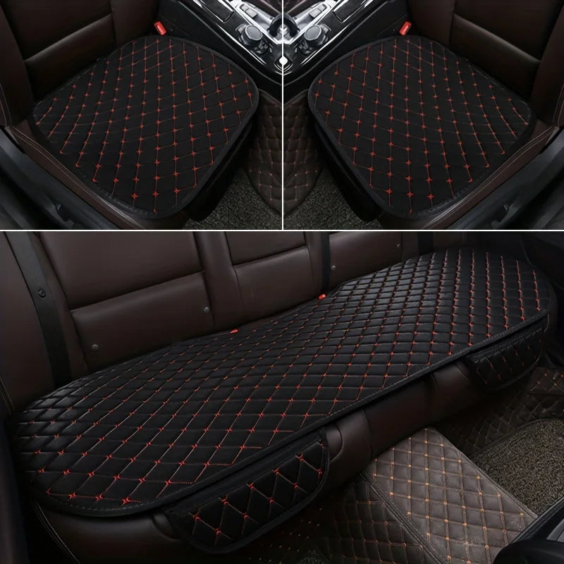 3PCS UNIVERSAL CAR SEAT CUSHION – BREATHABLE COMFORT SEAT PROTECTOR PAD & INTERIOR ACCESSORIES
