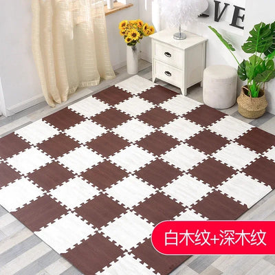 Game Activity Soft Floor Baby EVA Foam Play Gym Puzzle Mats Wooden Interlocking Exercise Tiles Crawling Carpet And Rug for Kids