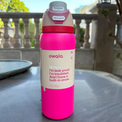 Owala Insulated Stainless Steel Water Bottle with Straw, BPA-Free Sports Water Bottle, Great for Travel,  32 Oz