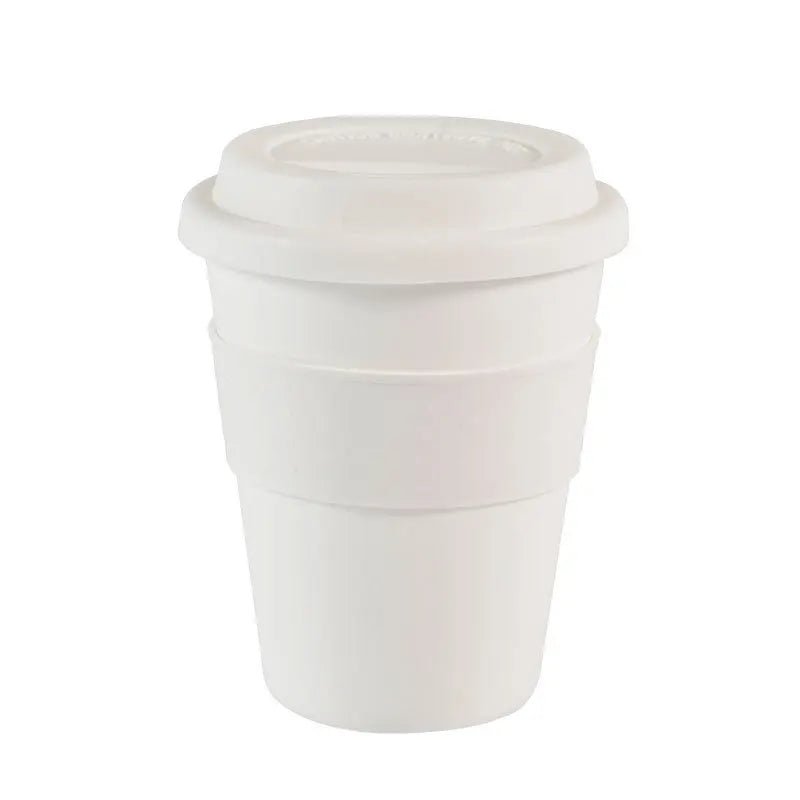 Reusable Water Cup Heat Insulated Outdoor Travel Travel Mug 400ml Hotel Cup With Silicone Lid Drinkware Portable Tea Coffee Cup