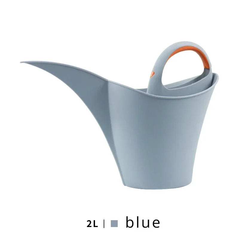 2L Plastic Long Mouth Watering Can Wear-resistant Large Capacity Flower Watering Pot With Handle Watering Tools Garden Supplies