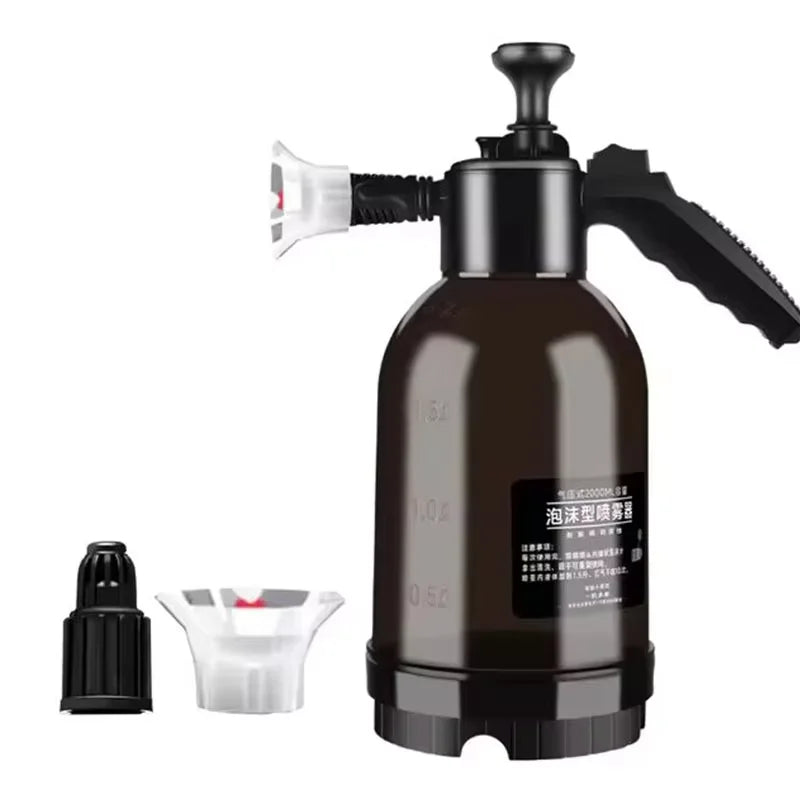Car wash watering can hand-pressed car wash foam watering can home car 2L spray watering can flower watering sprayer