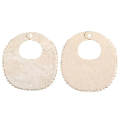 Baby Bandana Bibs Drooling And Teething with Delicate Embroidery Apparel Access
