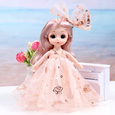 Mini multi-joint Molly girl doll 17 cm changeable constant tide confused Barbie doll