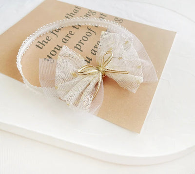 Princess Lace Florwers Bowknot Baby Headbands Elastic Girl Hair Bands Newborn Infant Accessories Photography Props Headwear