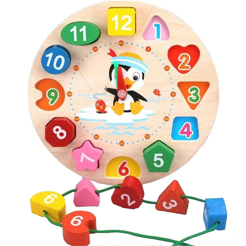 Wooden Puzzle Montessori Toys for Baby 1 2 3 Years Old Kids Alphabet Number Shape Matching Games Children Early Educational Toys
