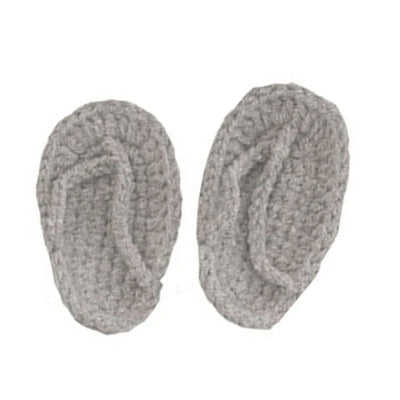 Newborn Photography Prop Accessories 1 Pair Baby Knitted Slippers Mini Handmade Crochet Shoes Boys Girls Fotografia Flip-flops