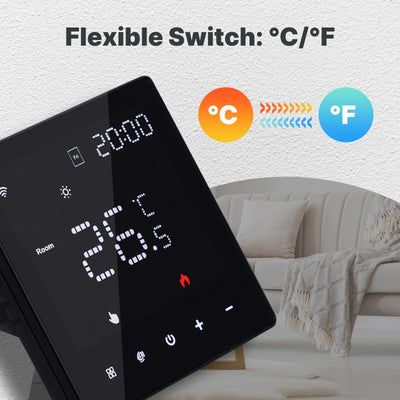 MOES Tuya WiFi Smart Thermostat Programmable Temperature Controller Water Boiler Electric Heating Work With Alexa Google Home