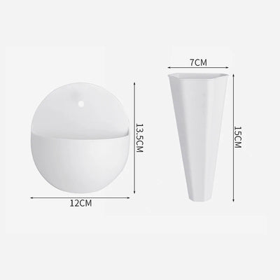 New Home Decoration Wall Storage Organizer Pots Home Accessories Nordic Wall-hanging Flower Plants Pot Levitating Plant Vase