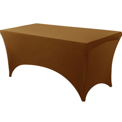 Spandex Rectangle Table Cloth Lycra, Washable and Wrinkle Resistant Table Cover Fitted for Event, Wedding Banquet Party