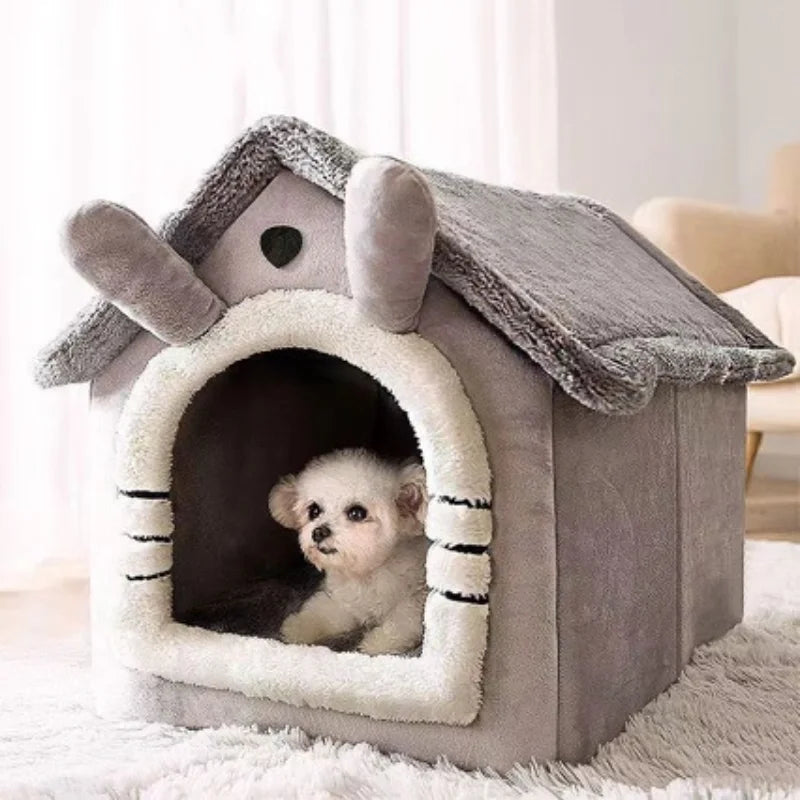 All Seasons Warm Washable Cat Dog Cushion, House Indoor Soft Removable Cushion Pet Bed Kennel for Small Medium Pets Durable Pet Supplies