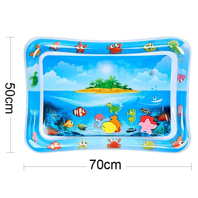INFLATABLE TUMMY TIME BABY PLAY MAT WATER CUSHION EARLY EDUCATION INTERACTIVE BABY TOYS FOR TODDLERS SENSORY DEVELOPMENT