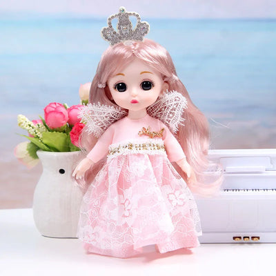 Mini multi-joint Molly girl doll 17 cm changeable constant tide confused Barbie doll