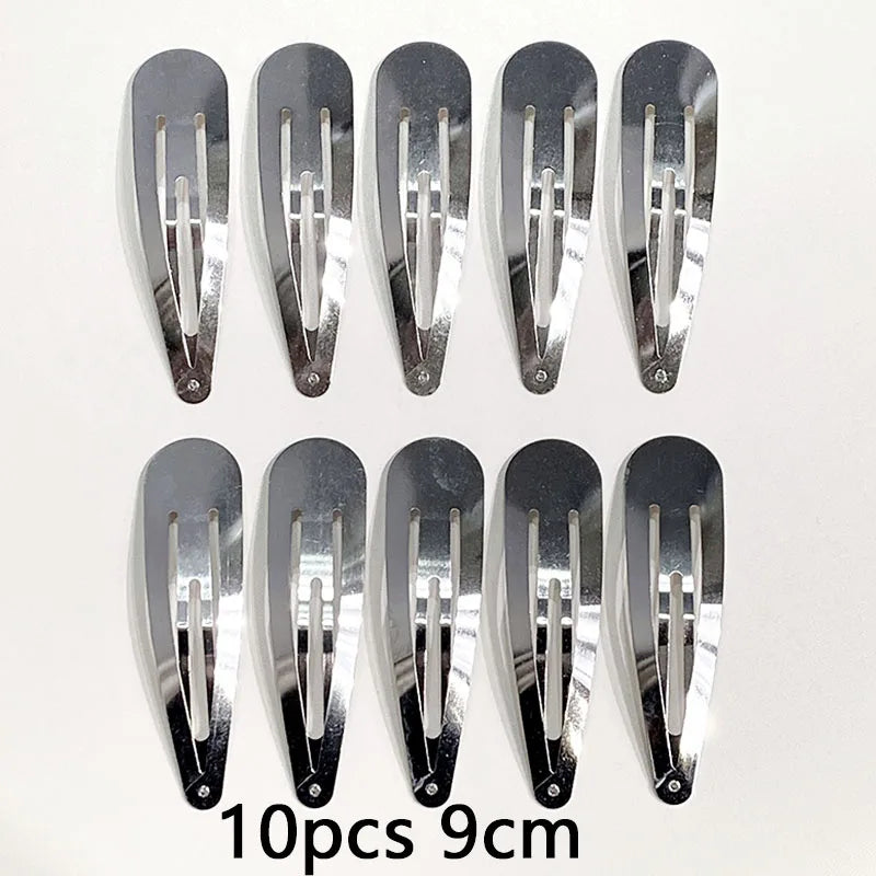 10/20/30pcs/set Women Silver Gold Black Waterdrop Shape Basic Alloy Hair Clips BB hairpins Barrettes Fashion Hair Accessories