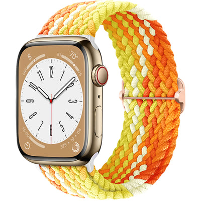 Braided Solo Loop For Apple watch band 45mm 44mm 40mm 49mm 38 41mm Elastic correa bracelet series 8 9 5 4 3 SE 6 7 Ultra 2 strap
