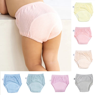 Cute Baby Waterproof Reusable Training Pants Cotton Baby Diaper Infant Shorts Nappies Panties Nappy Changing Underwear Cloth New