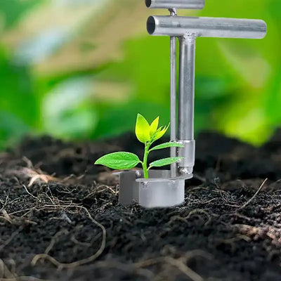 Portable Hand Held Open End Seedling Transplanter Multi-functional Seeding Bulb Planter Tool For Agricultural Use Gardening Tool
