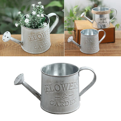 Voar Portable Pot Home Ornament Flowerpot Wedding Decore Iron Metal Jug Rustic Style Decoración