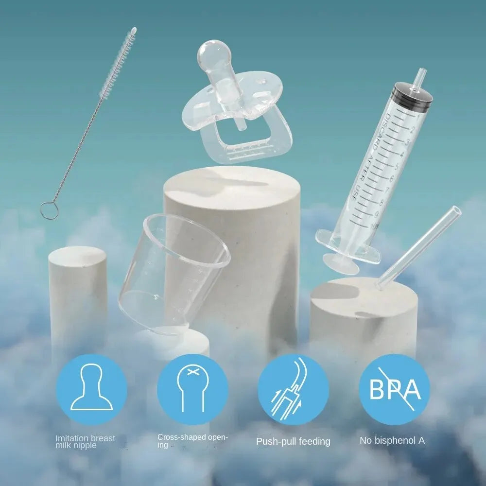 Baby Pacifier Medicine Dispenser Kit Oral Feeding Syringe Toddler 10ml Liquid Dropper Feeder Utensils Kid Health Feeding Tools