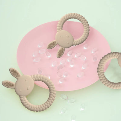 2 PCS New Panda Rabbit Teether Baby Teething Toy Soothing Biting Le Teething Stick