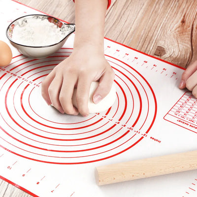 Large Size Silicone Kneading Pad Non-Stick Surface Rolling Dough Mat With Scale Kitchen Cooking Pastry Sheet Oven Liner Bakeware