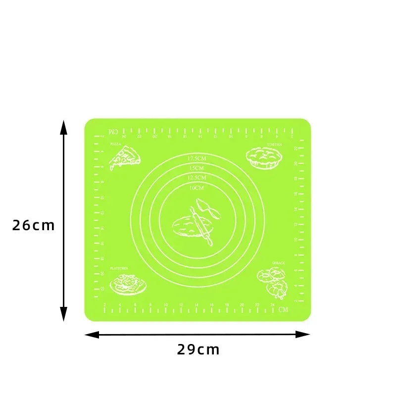 Silicone Mat Kitchen Kneading Dough Baking Mat Dough Pads Slip Baking Roller Surface and Surface Pads Tools Sheet Accessories