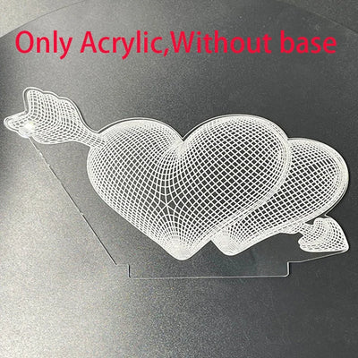 3D Lamp Acrylic USB LED Night Lights Neon Sign Lamp Xmas Christmas Decorations for Home Bedroom Birthday Decor Wedding Gifts